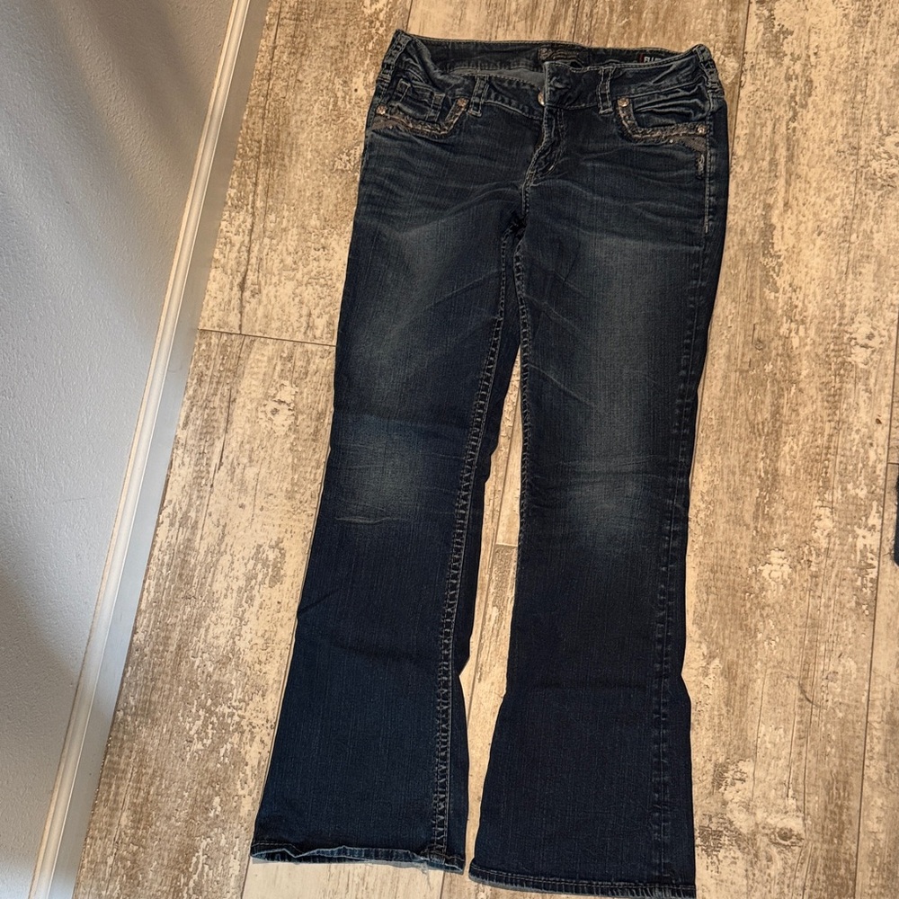 Silver Jeans Women's Dark Indigo Flare Jeans